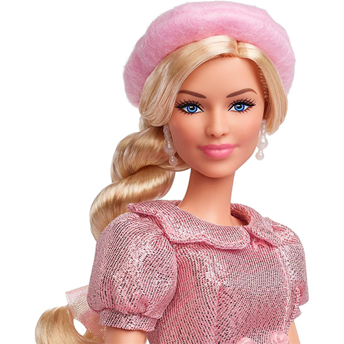 Mattel Barbie The Movie Doll, Margot Robbie As Barbie, Collectible Doll Wearing Pink Blouse & Skirt Set - Image 4