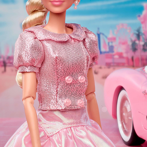 Mattel Barbie The Movie Doll, Margot Robbie As Barbie, Collectible Doll Wearing Pink Blouse & Skirt Set - Image 6