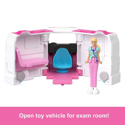 Mattel Barbie Mini Barbieland Doll & Vehicle Sets With 1.5-Inch Doll & Iconic Toy Vehicle HYF34 (HYF38) - Image 4