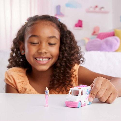 Mattel Barbie Mini Barbieland Doll & Vehicle Sets With 1.5-Inch Doll & Iconic Toy Vehicle HYF34 (HYF38) - Image 6