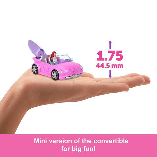 Mattel Barbie Mini Barbieland Doll & Vehicle Sets With 1.5-Inch Doll & Iconic Toy Vehicle HYF35 (HYF38) - Image 5