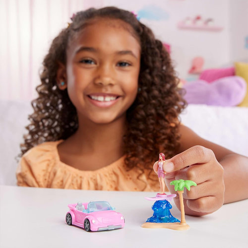 Mattel Barbie Mini Barbieland Doll & Vehicle Sets With 1.5-Inch Doll & Iconic Toy Vehicle HYF35 (HYF38) - Image 6
