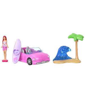 Mattel Barbie Mini Barbieland Doll & Vehicle Sets With 1.5-Inch Doll & Iconic Toy Vehicle HYF35 (HYF38)
