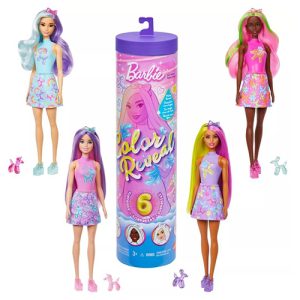 Mattel Barbie Color Reveal Balloon Animals Series Doll & Accessories With 6 Surprises