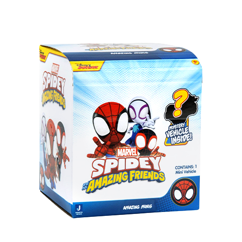 Jazwares- Super Heroes: Marvel - Spidey & His Amazing Friends - Mini Vehicle Blind Box with Figure Wave 1 (One Random Piece) (CDU16PCS) - Image 2