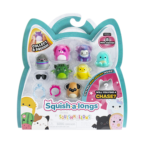 Jazwares Squishmallows - Squish-a-longs: Series 2 (8 Pack) (Asst.) (1 Inch) (SQAL0021) - Image 2