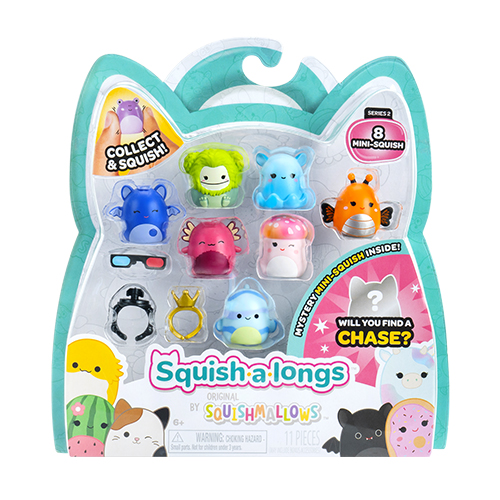 Jazwares Squishmallows - Squish-a-longs: Series 2 (8 Pack) (Asst.) (1 Inch) (SQAL0021) - Image 2