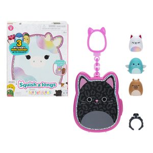 Jazwares  Squishmallows - Squish-a-longs: Mystery Mini-Squish Clip Series 2 (1 Inch) (5PCS) (Asst.) (CDU24PCS) (SQAL0072-75)