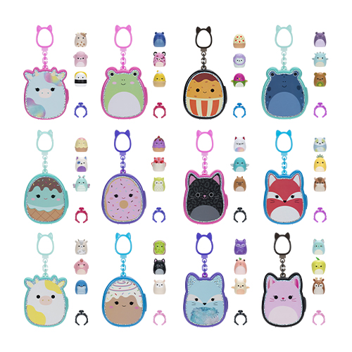 Jazwares Squishmallows - Squish-a-longs: Mystery Mini-Squish Clip Series 2 (1 Inch) (5PCS) (Asst.) (CDU24PCS) (SQAL0072-75) - Image 3