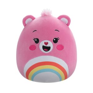 Jazwares - Squishmallows Cartoon Animation: Care Bears - Cheer Bear (8 Inch) (SQCB00001)