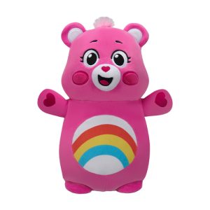 Jazwares - Squishmallows - HugMees Cartoon Animation: Care Bears - Cheer Bear (6 Inch) (SQCB00090)