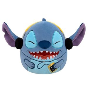 Jazwares - Squishmallows Cartoon Animation: Disney - Lilo & Stitch - Stitch with Headphones (10 Inch) (SQDI01153)