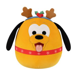 Jazwares - Squishmallows Cartoon Animation: Disney - Mickey Mouse & Friends - Winter Holiday Pluto (8 Inch) (SQDI01537)