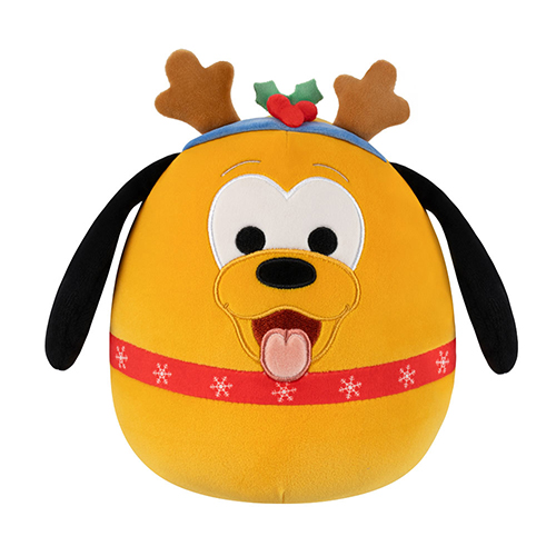 Jazwares - Squishmallows Cartoon Animation: Disney - Mickey Mouse & Friends - Winter Holiday Pluto (8 Inch) (SQDI01537)