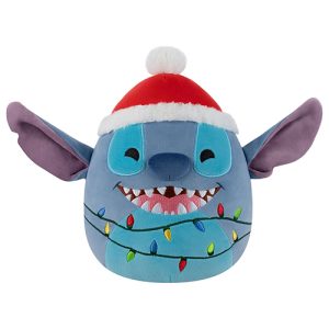 Jazwares - Squishmallows Cartoon Animation: Disney - Lilo & Stitch - Winter Holiday Stitch (8 Inch) (SQDI01537)