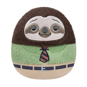 Jazwares - Squishmallows - Fuzz-A-Mallows Cartoon Animation: Disney - Zootopia - Flash (8 Inch) (SQDI01467)