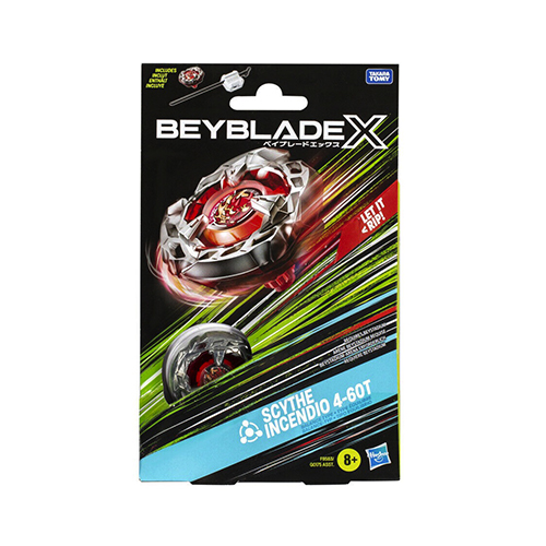 Takara Tomy BeyBlade X Launcher Scythe Incendio 4 60T - Image 2
