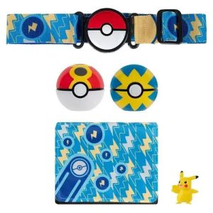 Jazwares - Clip N Go Bandolier Games: Nintendo - Pokemon - Pikachu (Poke Ball - Luxury Ball - Belt - Bag) (0028) Wave 4