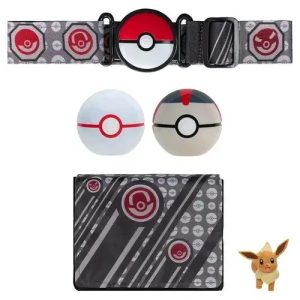 Jazwares - Clip N Go Bandolier Games: Nintendo - Pokemon - Eevee (Poke Ball - Luxury Ball - Belt - Bag) (0028) Wave 5