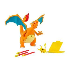 Jazwares - Interactive Figure Games: Nintendo - Pokemon - Flame & Flight Deluxe Charizard