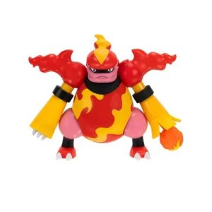 Jazwares - Battle Figure Games: Nintendo - Pokemon - Magmortar (Deluxe Action) (With Fireball Cannon) (95135) Wave 12