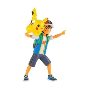 Jazwares - Battle Figure 2-Pack Games: Nintendo - Pokemon - Ash & Pikachu 4.5 Inch (95135)