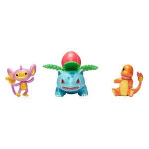 Jazwares - Battle Figure Multipack Games: Nintedno - Pokemon - Aipom, Charmander & Ivysaur 3-Pack (95155)