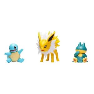 Jazwares - Battle Figure Multipack Games: Nintedno - Pokemon - Jolteon, Squirtle & Munchlax 3-Pack (95155)