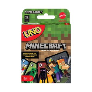 Mattel UNO Minecraft Themed Matching Card Game For 2-10 Players Ages 7Y+