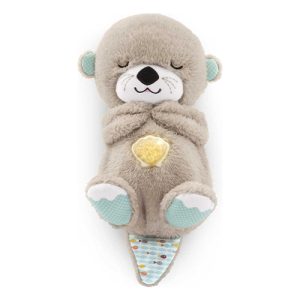 Mattel Fisher-Price Soothe 'n Snuggle Otter, Plush Baby Toy, Sound Machine With Breathing Motion