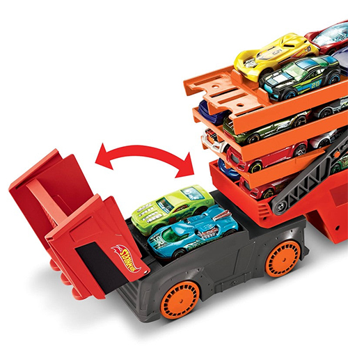 Mattel - Hot Wheels Toys: MEGA Hauler With Storage For Up To 50 1:64 Scale (Cars Ages 3 & Older) - Image 4