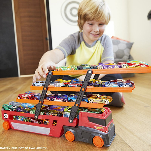 Mattel - Hot Wheels Toys: MEGA Hauler With Storage For Up To 50 1:64 Scale (Cars Ages 3 & Older) - Image 5