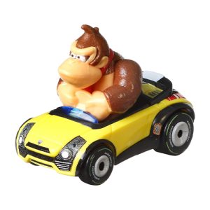 Mattel Hot Wheels Mario Kart Collection of 1:64 Scale Die-Cast Replica Vehicles, Toy Collectibles