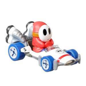 Mattel Hot Wheels Mario Kart Collection of 1:64 Scale Die-Cast Replica Vehicles, Toy Collectibles