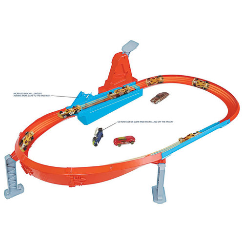 Mattel Hot Wheels Rapid Raceway Champion Action Speed Boost Oval Track - Image 3