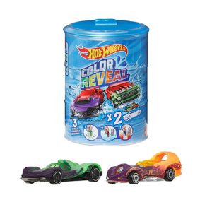 Mattel Hot Wheels Color Reveal, Set Of 2 1:64 Scale Vehicles With Surprise Reveal & Color-Change Feature