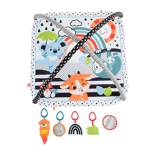 Mattel Fisher-Price 3-In-1 Music Glow And Grow Gym Infant Playmat With Lights & Removable Toys - Image 3