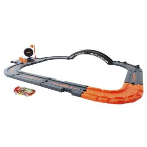Mattel Hot Wheels City Track Pack, 10-Piece Set, With 1 Car, Gift For Kids 4 Years & Older