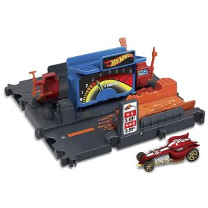 Mattel Hot Wheels City Speedy Fuel Station Shift With 1:64 Scale Toy Car