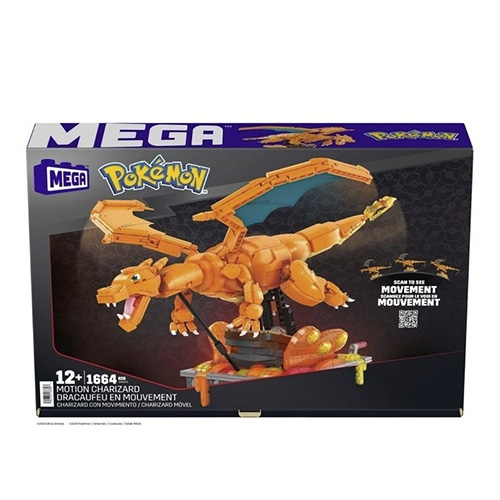 Mattel - MEGA Toys: Pokemon - Charizard Building Kit With Motion (1664 Pieces) For Collectors - Image 2