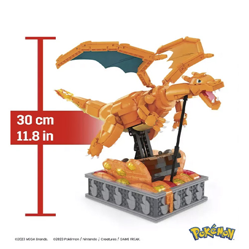Mattel - MEGA Toys: Pokemon - Charizard Building Kit With Motion (1664 Pieces) For Collectors - Image 3