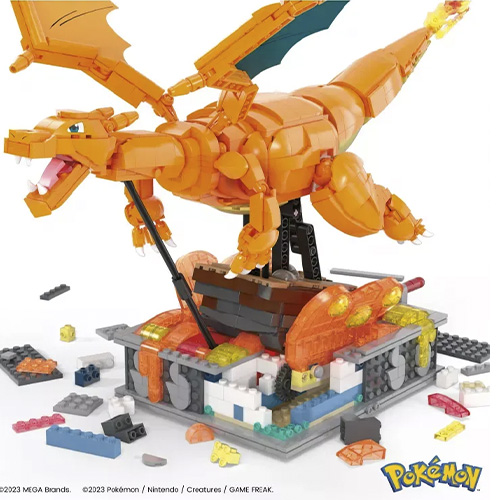 Mattel - MEGA Toys: Pokemon - Charizard Building Kit With Motion (1664 Pieces) For Collectors - Image 5