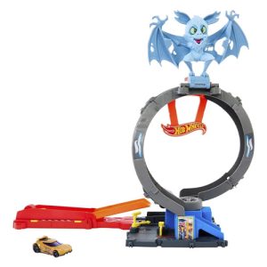 Mattel Hot Wheels City Bat Loop Attack Playset With 1:64 Scale Toy Car