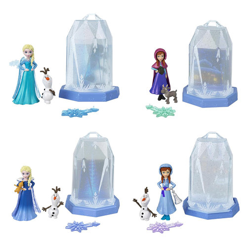 Mattel - Disney Princess Toys: Frozen - Small Doll - Snow Reveal Globe Ice Fall Asst CDU8PCS