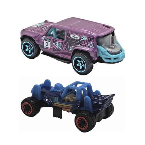 Mattel Hot Wheels Baja Blazers 5-Pack (Bull Whip, '87 Dodge D100, Ford Bronco R, Mountain Mauler, '17 Jeep & Wangler) - Image 7