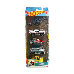 Mattel Hot Wheels Tooned 5-Pack (Surf 'N Turf, Toon'D, '83 Chevy Silverado, HW Poppa Wheelie, '69 Camaro Z28 & Head Starter) (JBJ85)