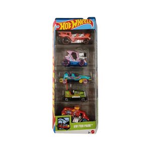 Mattel Hot Wheels HW Fun Park 5-Pack (Bumb Around, Loopster, Cool-One, Loco Motorin & Tee'd Off 2) (JBJ88)