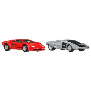 Mattel Hot Wheels Car Culture 2-Pack Lamborghini Countach LP5000 QV & Lancia Stratos Zero (JBL02 Group HBL96-979R)