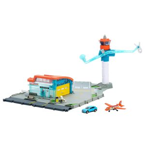 Mattel Matchbox Airport Takeoff Adventure Playset With 1 Die-Cast Toy Audi Car & 1 Plastic Plane