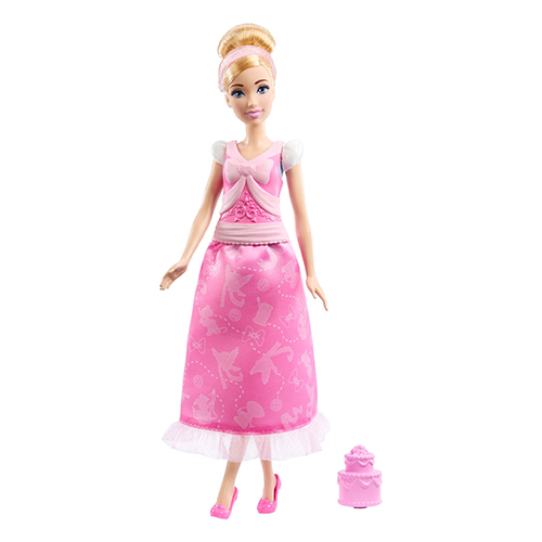 Disney Princess 2-In-1 Stories Cinderella Fashion Doll With 2 Snap-On Bodices, 2 Skirts & 9 Accessories - Image 5